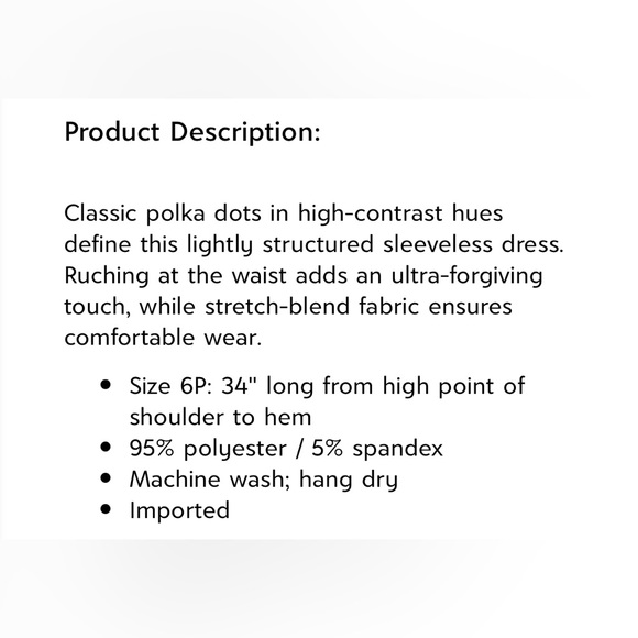 JESSICA HOWARD Navy White Polkadot Swing Dress - Picture 11 of 11